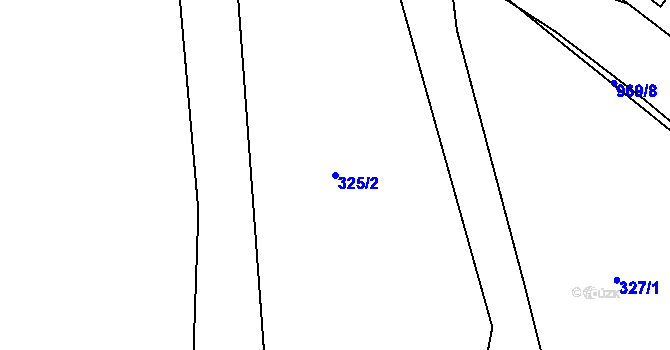 Parcela st. 325/2 v KÚ Lubník, Katastrální mapa