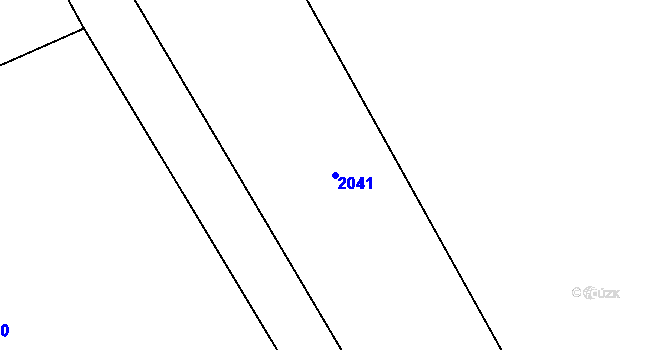 Parcela st. 2041 v KÚ Lubník, Katastrální mapa