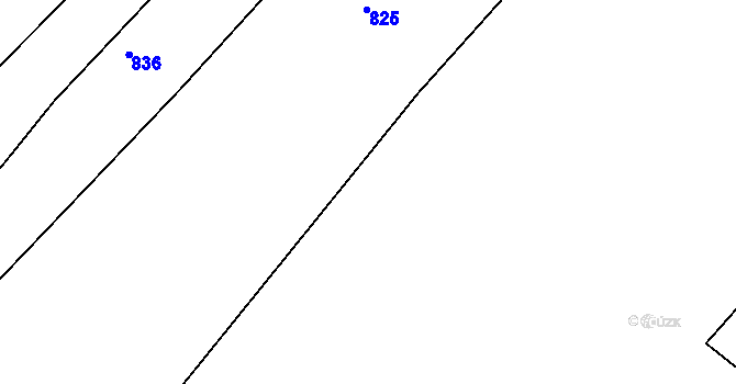 Parcela st. 824/7 v KÚ Lučice, Katastrální mapa