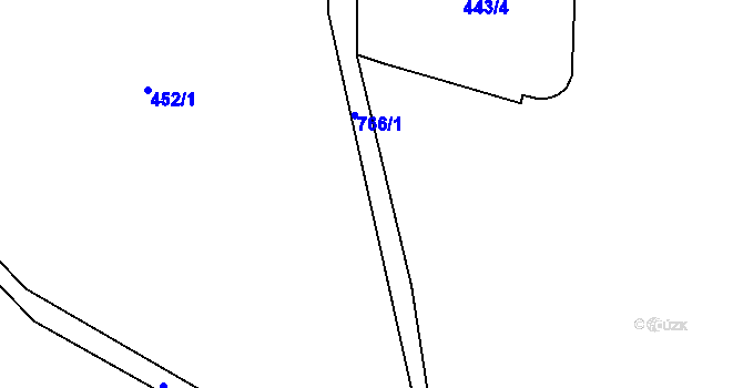 Parcela st. 766 v KÚ Obora u Tachova, Katastrální mapa
