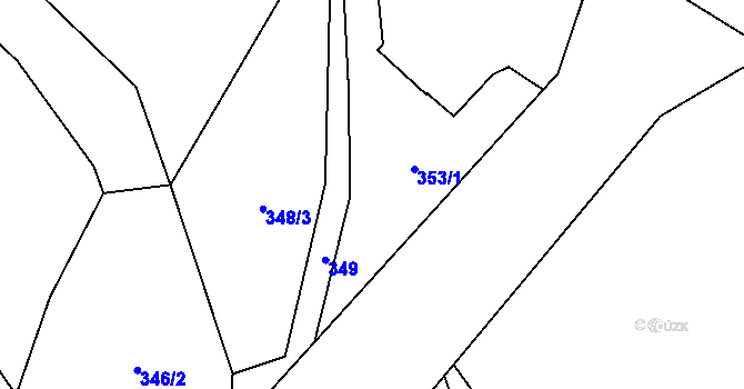 Parcela st. 789 v KÚ Obora u Tachova, Katastrální mapa