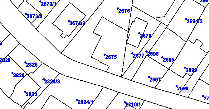 Parcela st. 2675 v KÚ Ludgeřovice, Katastrální mapa