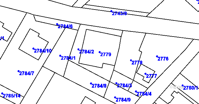 Parcela st. 2779 v KÚ Ludgeřovice, Katastrální mapa