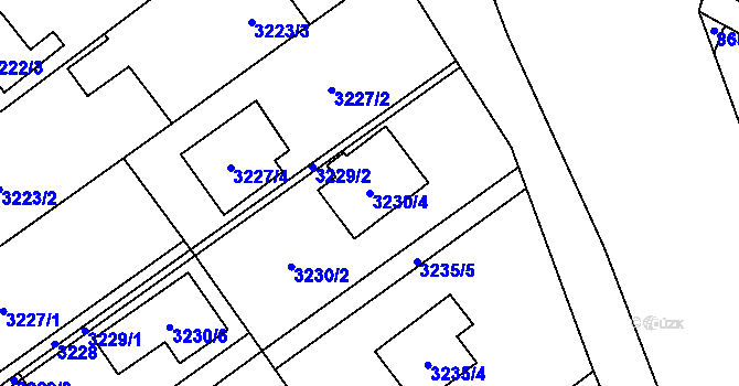 Parcela st. 3230/4 v KÚ Ludgeřovice, Katastrální mapa