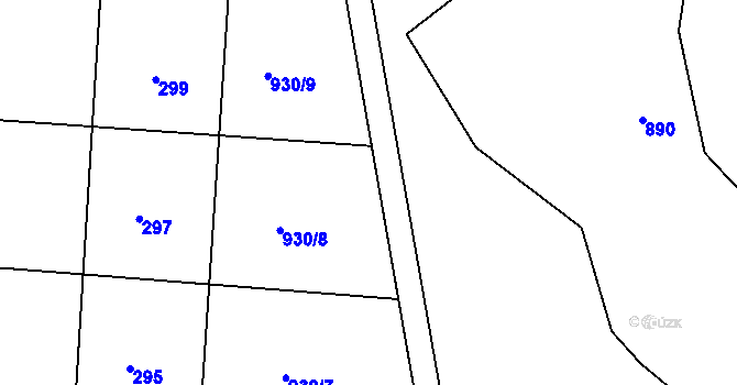 Parcela st. 61 v KÚ Luh nad Svatavou, Katastrální mapa