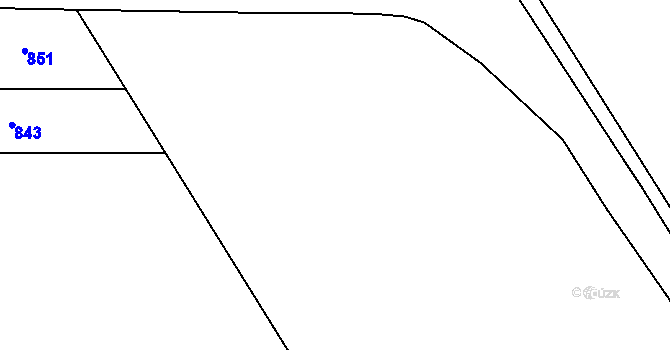 Parcela st. 229/13 v KÚ Luh nad Svatavou, Katastrální mapa
