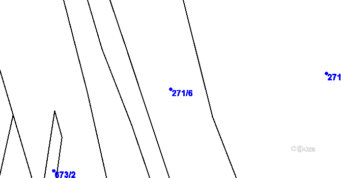 Parcela st. 271/6 v KÚ Luhov u Mimoně, Katastrální mapa