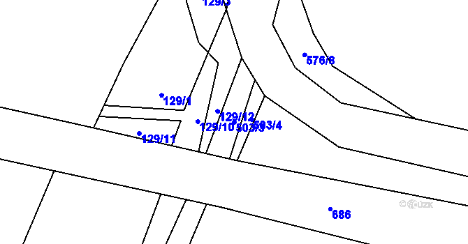 Parcela st. 503/3 v KÚ Luhov u Mimoně, Katastrální mapa