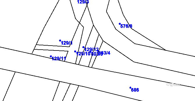 Parcela st. 503/4 v KÚ Luhov u Mimoně, Katastrální mapa