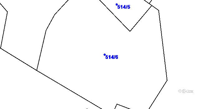 Parcela st. 514/6 v KÚ Luhov u Mimoně, Katastrální mapa