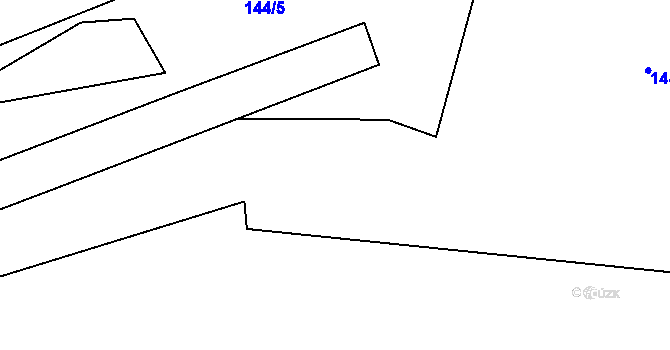 Parcela st. 144/8 v KÚ Luka pod Medníkem, Katastrální mapa