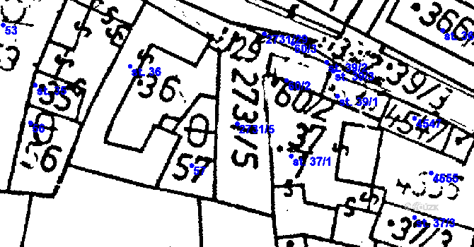 Parcela st. 2731/5 v KÚ Lukavec u Pacova, Katastrální mapa