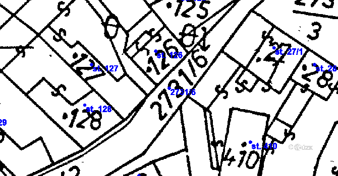 Parcela st. 2731/6 v KÚ Lukavec u Pacova, Katastrální mapa