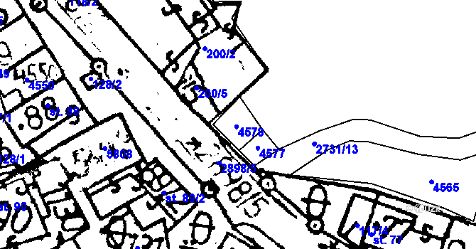 Parcela st. 2731/14 v KÚ Lukavec u Pacova, Katastrální mapa
