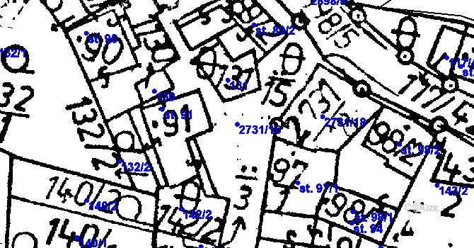 Parcela st. 2731/15 v KÚ Lukavec u Pacova, Katastrální mapa