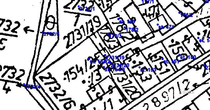 Parcela st. 2731/19 v KÚ Lukavec u Pacova, Katastrální mapa