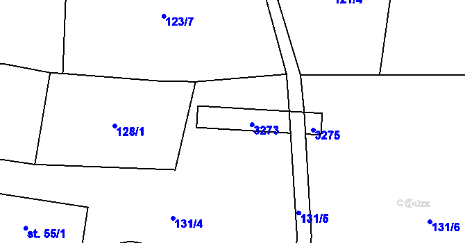 Parcela st. 137/4 v KÚ Lukavec u Bílovce, Katastrální mapa