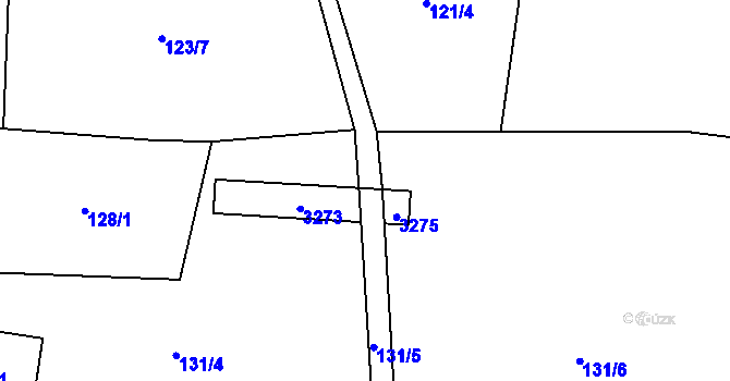Parcela st. 137/5 v KÚ Lukavec u Bílovce, Katastrální mapa