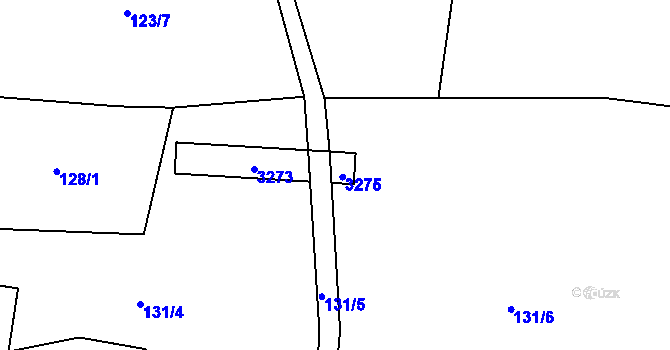 Parcela st. 137/6 v KÚ Lukavec u Bílovce, Katastrální mapa