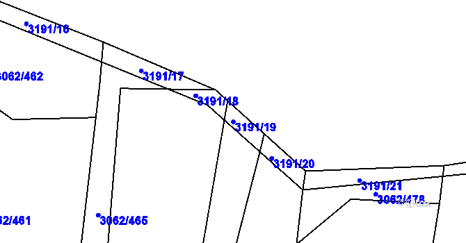 Parcela st. 3191/19 v KÚ Lukavec u Bílovce, Katastrální mapa