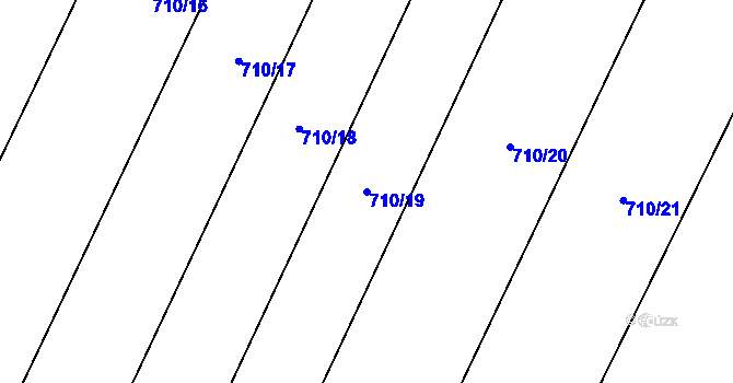 Parcela st. 710/19 v KÚ Lukavec u Hořic, Katastrální mapa