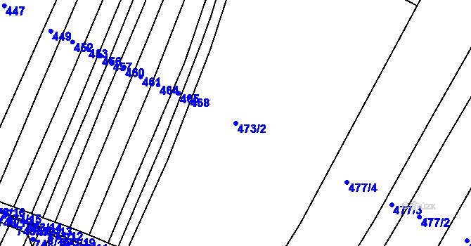 Parcela st. 473/2 v KÚ Lukoveček, Katastrální mapa