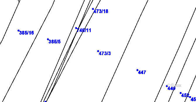 Parcela st. 473/3 v KÚ Lukoveček, Katastrální mapa