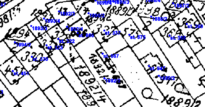 Parcela st. 667 v KÚ Luleč, Katastrální mapa