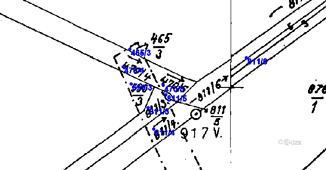 Parcela st. 470/5 v KÚ Luleč, Katastrální mapa