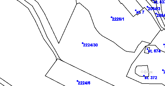 Parcela st. 2224/30 v KÚ Luleč, Katastrální mapa