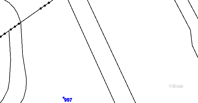 Parcela st. 443/75 v KÚ Lužany nad Trotinou, Katastrální mapa