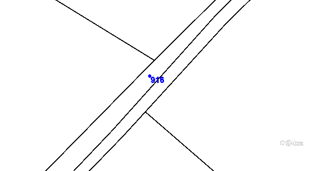 Parcela st. 532/21 v KÚ Lužany nad Trotinou, Katastrální mapa