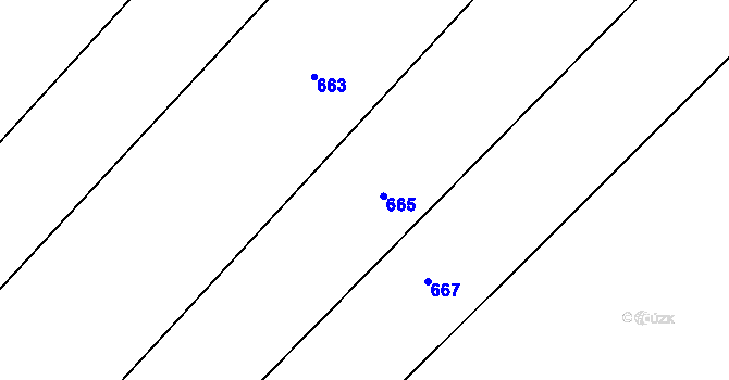 Parcela st. 59/29 v KÚ Lužany nad Trotinou, Katastrální mapa