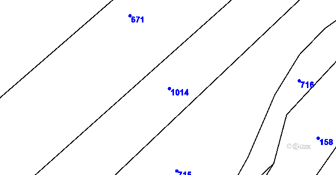 Parcela st. 59/21 v KÚ Lužany nad Trotinou, Katastrální mapa