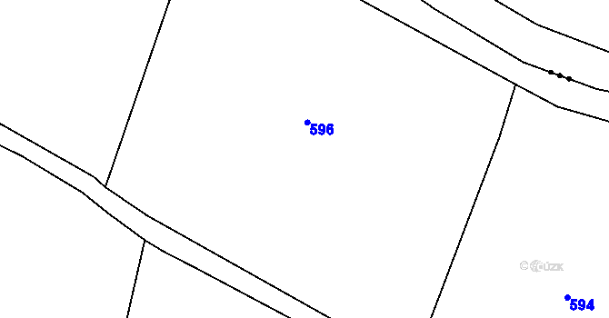 Parcela st. 239/5 v KÚ Lužany nad Trotinou, Katastrální mapa