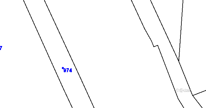 Parcela st. 245/9 v KÚ Lužany nad Trotinou, Katastrální mapa