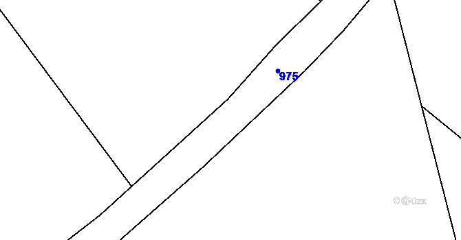 Parcela st. 435/1 v KÚ Lužany nad Trotinou, Katastrální mapa