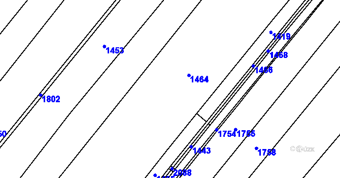 Parcela st. 235/14 v KÚ Lužec nad Cidlinou, Katastrální mapa