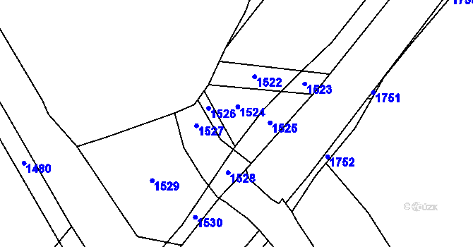 Parcela st. 298/1 v KÚ Lužec nad Cidlinou, Katastrální mapa