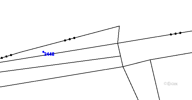 Parcela st. 2058/14 v KÚ Lužná u Rakovníka, Katastrální mapa
