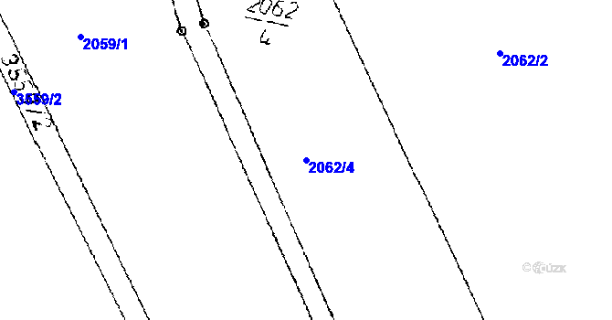 Parcela st. 2062/4 v KÚ Lysá nad Labem, Katastrální mapa