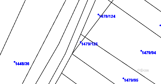 Parcela st. 1479/125 v KÚ Lysá nad Labem, Katastrální mapa