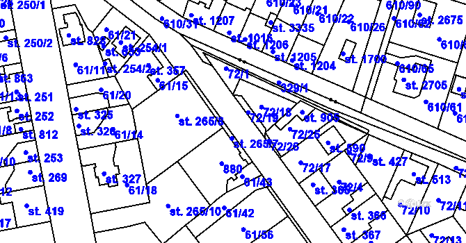 Parcela st. 328 v KÚ Litol, Katastrální mapa