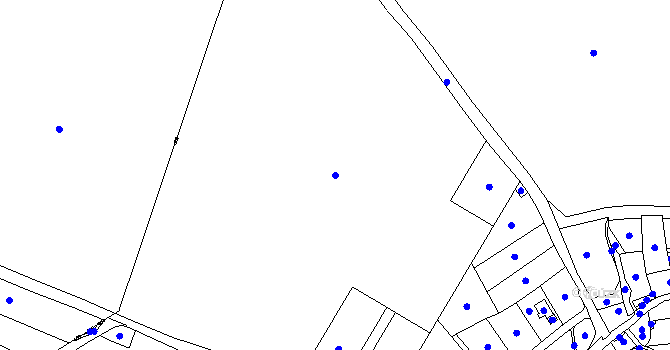 Parcela st. 638/1 v KÚ Lysec, Katastrální mapa