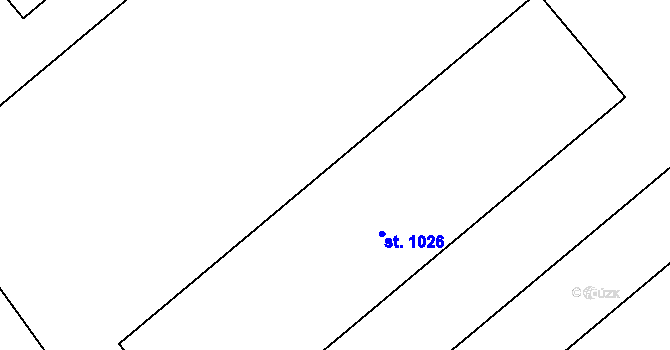 Parcela st. 931 v KÚ Lysice, Katastrální mapa