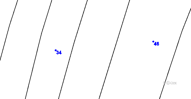 Parcela st. 37 v KÚ Lžín, Katastrální mapa