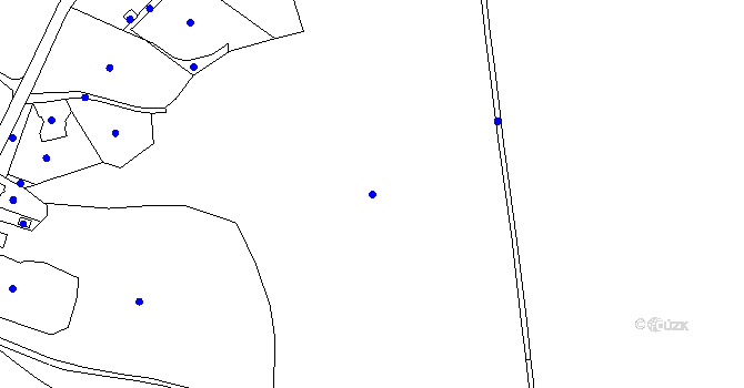 Parcela st. 180/3 v KÚ Mačkov, Katastrální mapa