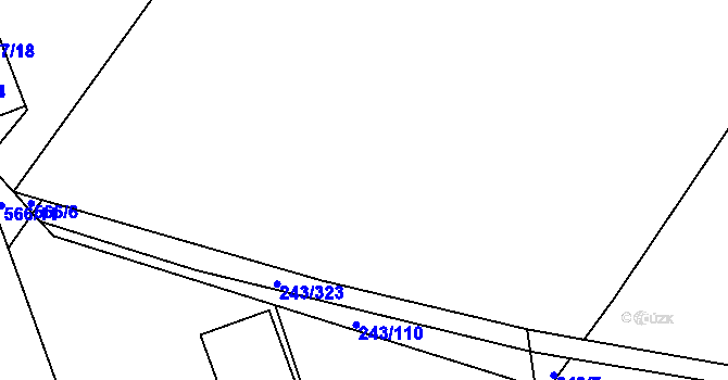 Parcela st. 243/275 v KÚ Majdalena, Katastrální mapa