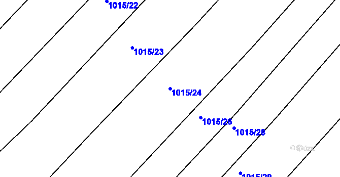 Parcela st. 1015/24 v KÚ Makov u Jistebnice, Katastrální mapa