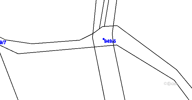 Parcela st. 756/7 v KÚ Makov u Litomyšle, Katastrální mapa
